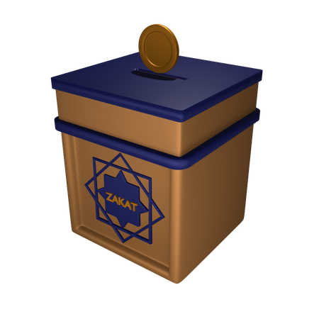 Caja de zakat  3D Icon