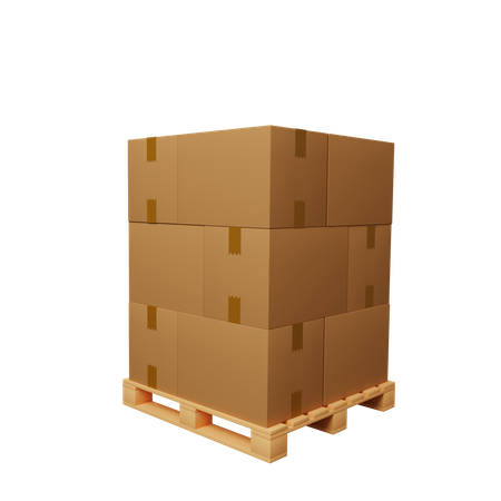 Cajas  3D Illustration