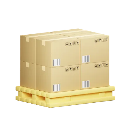 Cajas  3D Illustration