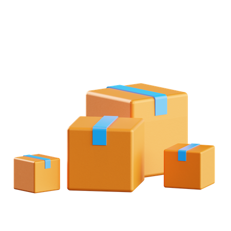 Cajas de entrega  3D Illustration