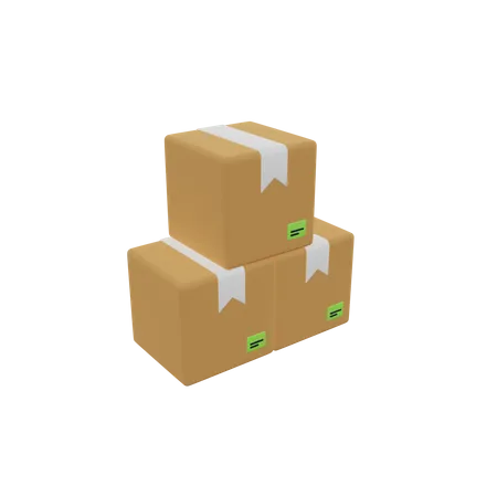 Cajas de entrega  3D Icon