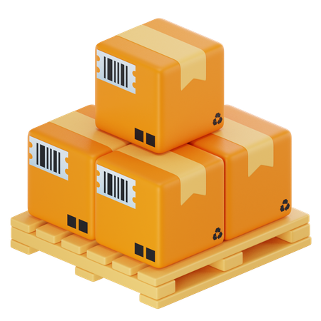 Cajas de paquetes  3D Icon