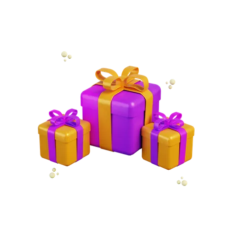 Cajas de regalo  3D Illustration