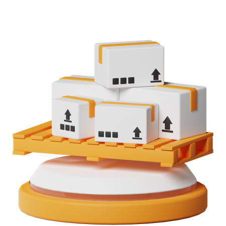 Cajas de paletas  3D Icon