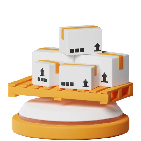 Cajas de paletas  3D Icon