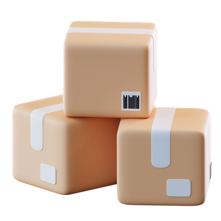 Cajas de paquetes  3D Icon