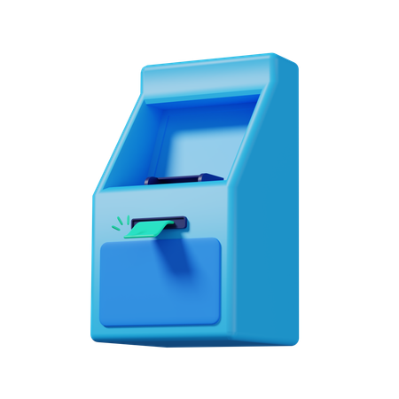 Cajero automático  3D Icon