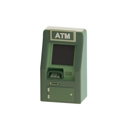 Cajero automático  3D Icon
