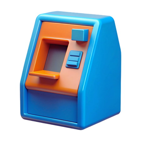 Cajero automático  3D Icon