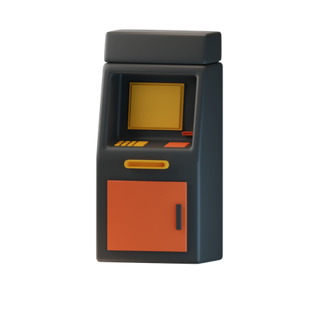 Cajero automático  3D Icon