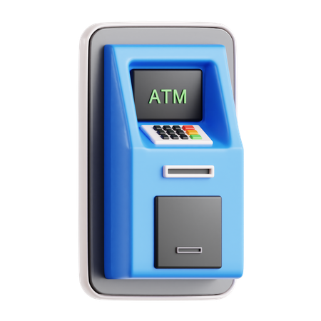 Cajero automático  3D Icon