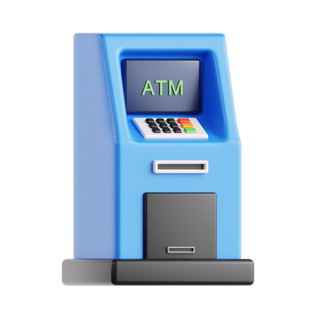 Cajero automático  3D Icon