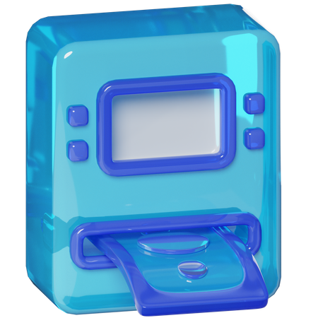 Cajero automático  3D Icon