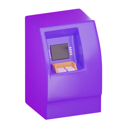 Cajero automático  3D Icon