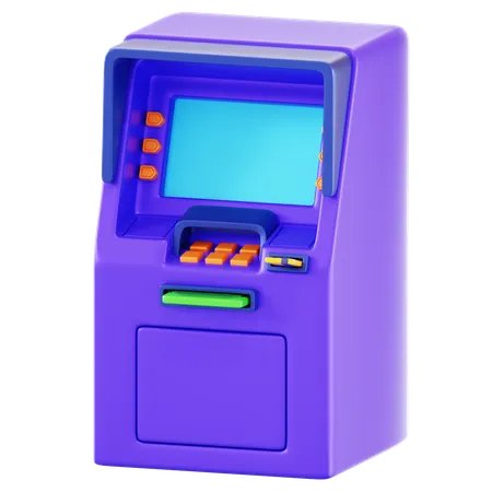 Cajero automático  3D Icon