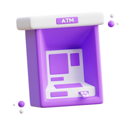 Cajero automático  3D Icon