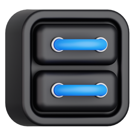 Cajón  3D Icon