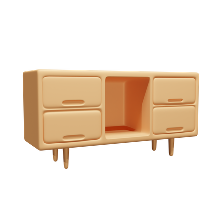 Cajón  3D Icon