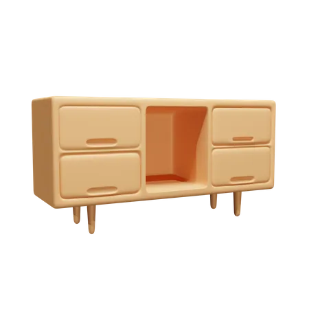 Cajón  3D Icon