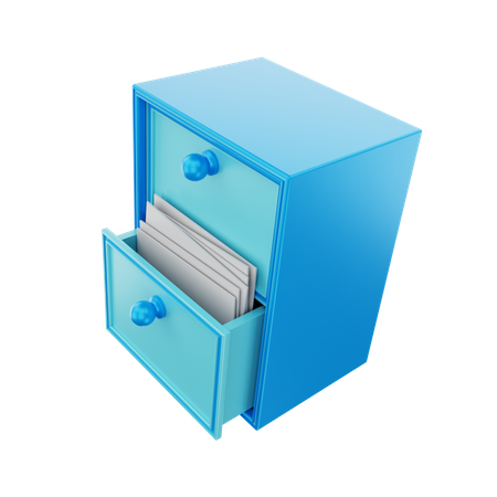 Cajón de archivos  3D Illustration