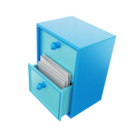 Cajón de archivos  3D Illustration