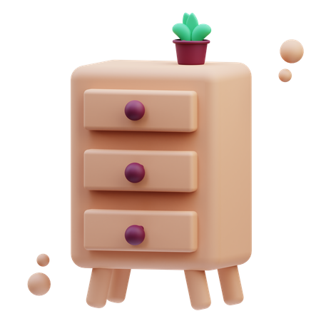 Cajón del escritorio  3D Icon