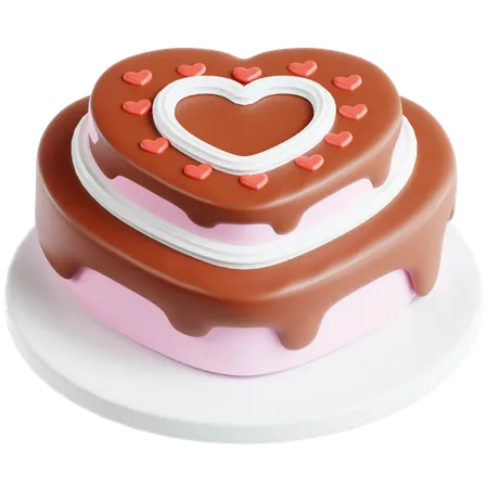 Love Cake 3 D Icon 3D Icon