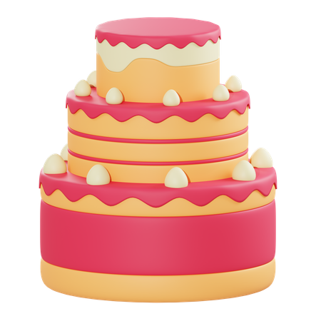 Cake  3D Illustration