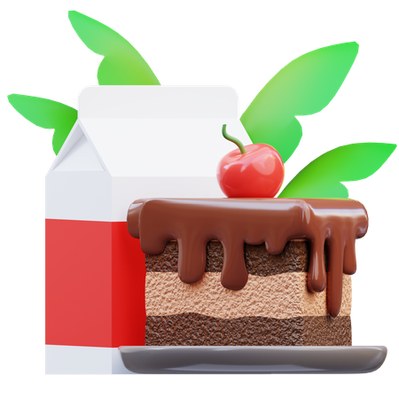 Cake Breakfast 3D Icon