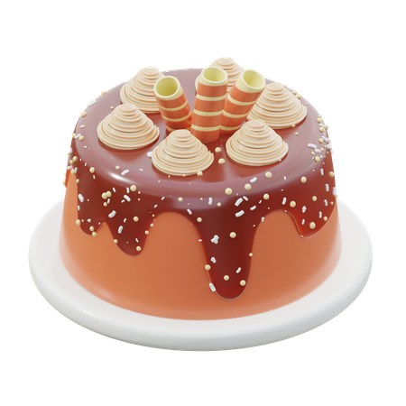 Cake Chocolate  3D Icon
