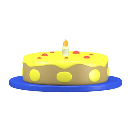 Cake Dessert 3D Icon
