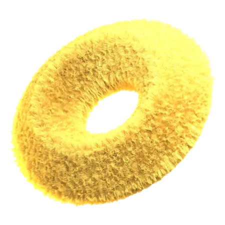 Cake Donut With Sprinkles  3D Icon
