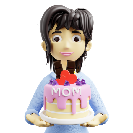 Cake For Mom  3D Icon