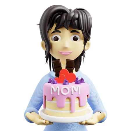 Cake For Mom  3D Icon