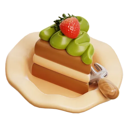 ケーキのピース  3D Icon