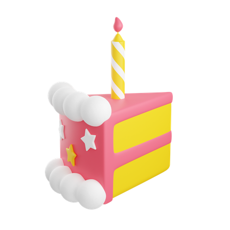 Cake Piece  3D Icon