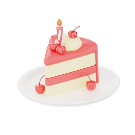 Cake Piece  3D Icon