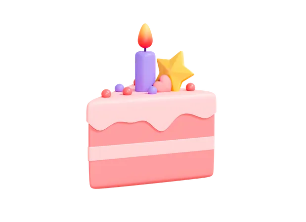 Cake Piece  3D Icon