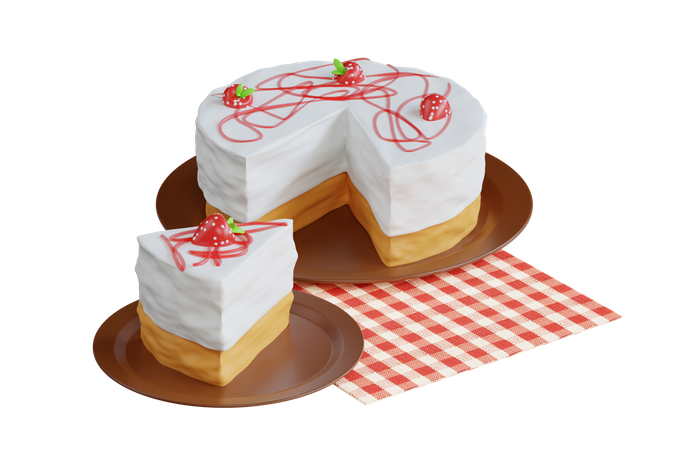 Cake Piece  3D Icon