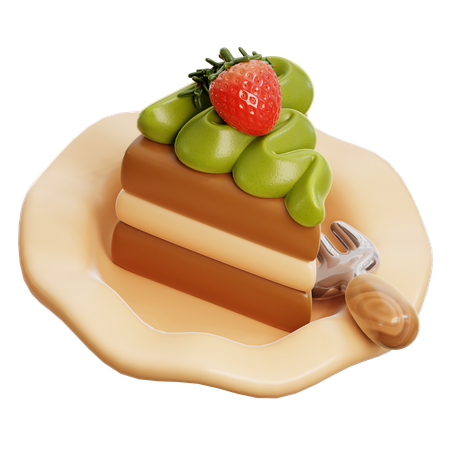 Cake Piece  3D Icon