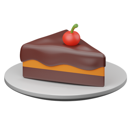 Cake Piece 3D Illustration