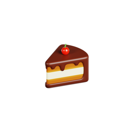 Cake Piece 3D Icon