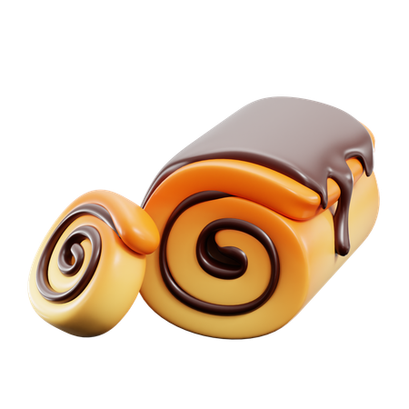 Cake Roll  3D Icon