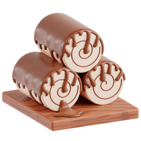 Cake Roll  3D Icon