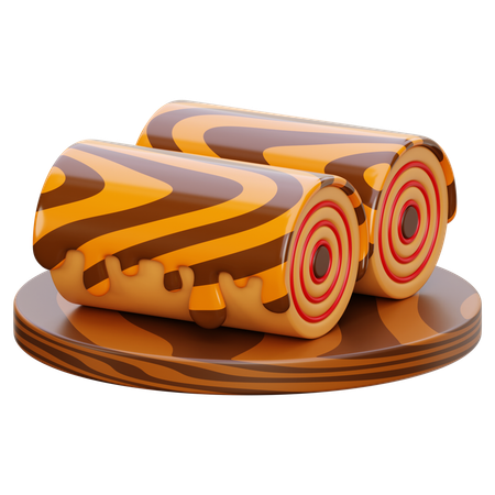 Cake Roll  3D Icon