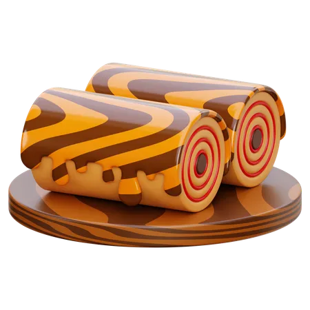 Cake Roll  3D Icon