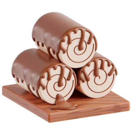 Cake Roll  3D Icon