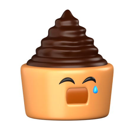Cake Sad & Cry  3D Icon
