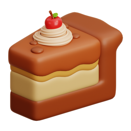 ケーキのスライス  3D Icon