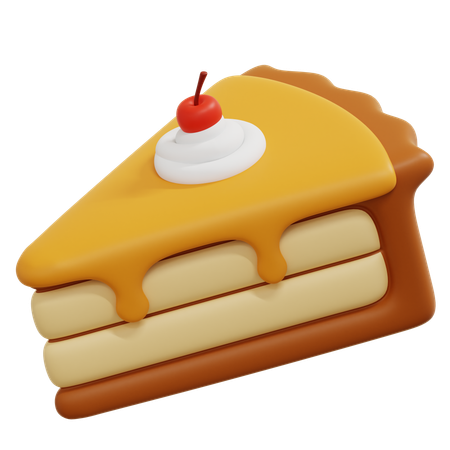 ケーキのスライス  3D Icon